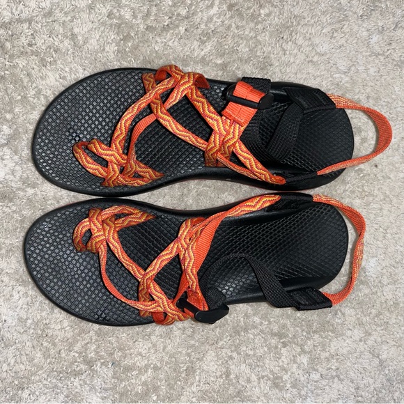WOMENS CHACOS | Orange Yellow | multi strap sandal | water, hiking, travel shoe - Picture 6 of 6